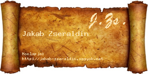 Jakab Zseraldin névjegykártya